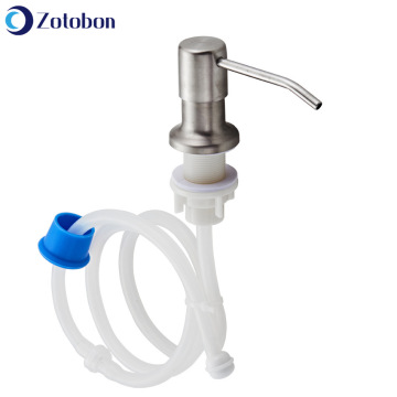 ZOTOBON Kitchen Stainless Liquid Soap Dispenser Pump Sink Built-in Fluid Pump Bathroom Extended Silica Gel Tube Dispenser F172