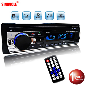 Car Radio Stereo Player Digital Bluetooth Car MP3 Player 60Wx4 FM Radio Stereo Audio Music USB/SD with In Dash AUX Input