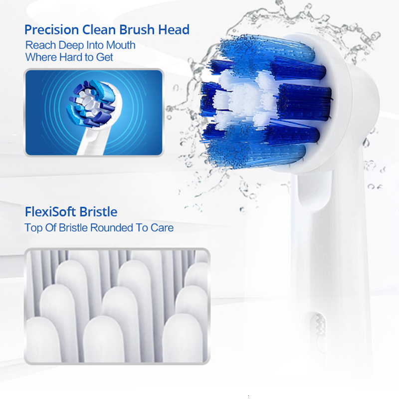 Original Oral B Vitality Sonic Electric Toothbrush With 2 Minutes Timer Rechargeable Auto Rotating Replaceable Toothbrush Heads