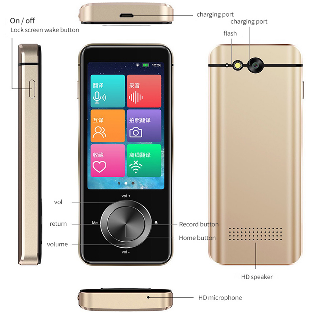 M9 Instant Voice Translator offline Language Translator In Real Time Smart Voice Translator Portable Instant Translators