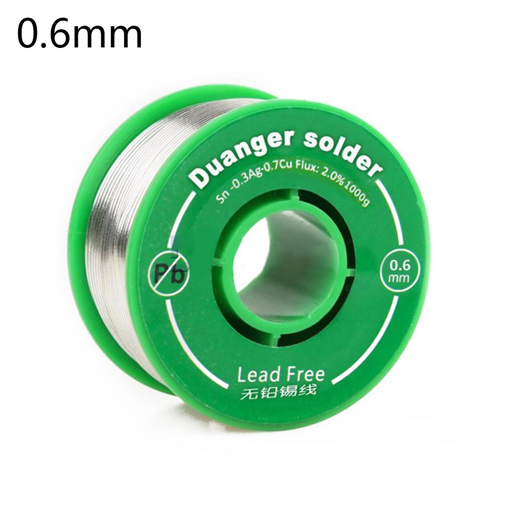 Lead-free Solder Wire Environmental Protection Lead-free Solder Wire 100g 0.6/1mm 63/37 2.0% 45FT Lead Tin Wire Rosin Wire Roll