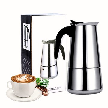 Portable coffee maker,Stainless Steel cold brew coffee Pot Moka Espresso ice kettle Mocha Pot for Home, Coffee Tool