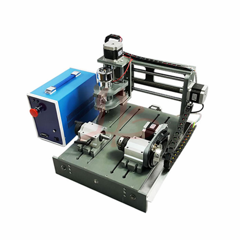 DIY Mini cnc router 2030 4axis USB port PCB milling machine cnc 3040 300w metal engraving for wood cutting