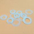 100pcs M1.5 M2 M2.5 M3 M4 M5 M6 M8 M10 M12 White Black Plastic Nylon Flat Washer Plane Spacer Insulation Gasket Ring For Screw