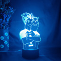 Figure Kotaru Bokuto from Anime Haikyuu MSBY Upward Lighting 3D Illusion Night Lamp Otaku Gift LED Sensor Lights Home Decoration