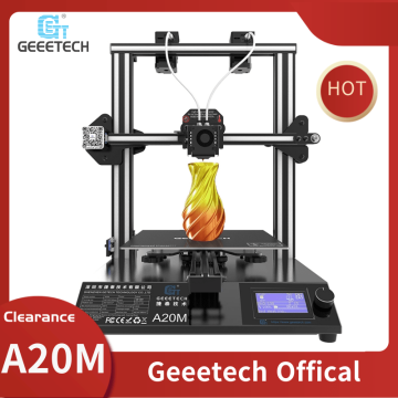 GEEETECH A20M 3D Printer with Mix-Color Printing, Integrated Building Base & Dual extruder Design and Filament Detector