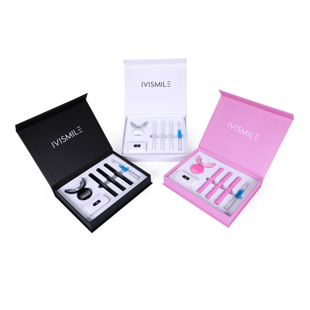 IVISMILE Wireless Teeth Whitening Kit Dental Tooth Bleaching Gel Kits with Led Light Desensitization Gel Tooth Whitener gel 35CP