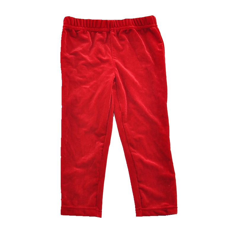 Red Velvet Kids Christmas Girls' Pants Trousers Baby Girls Leggings Fantasia Infantil Cheap Girls Clothes Children Clothing