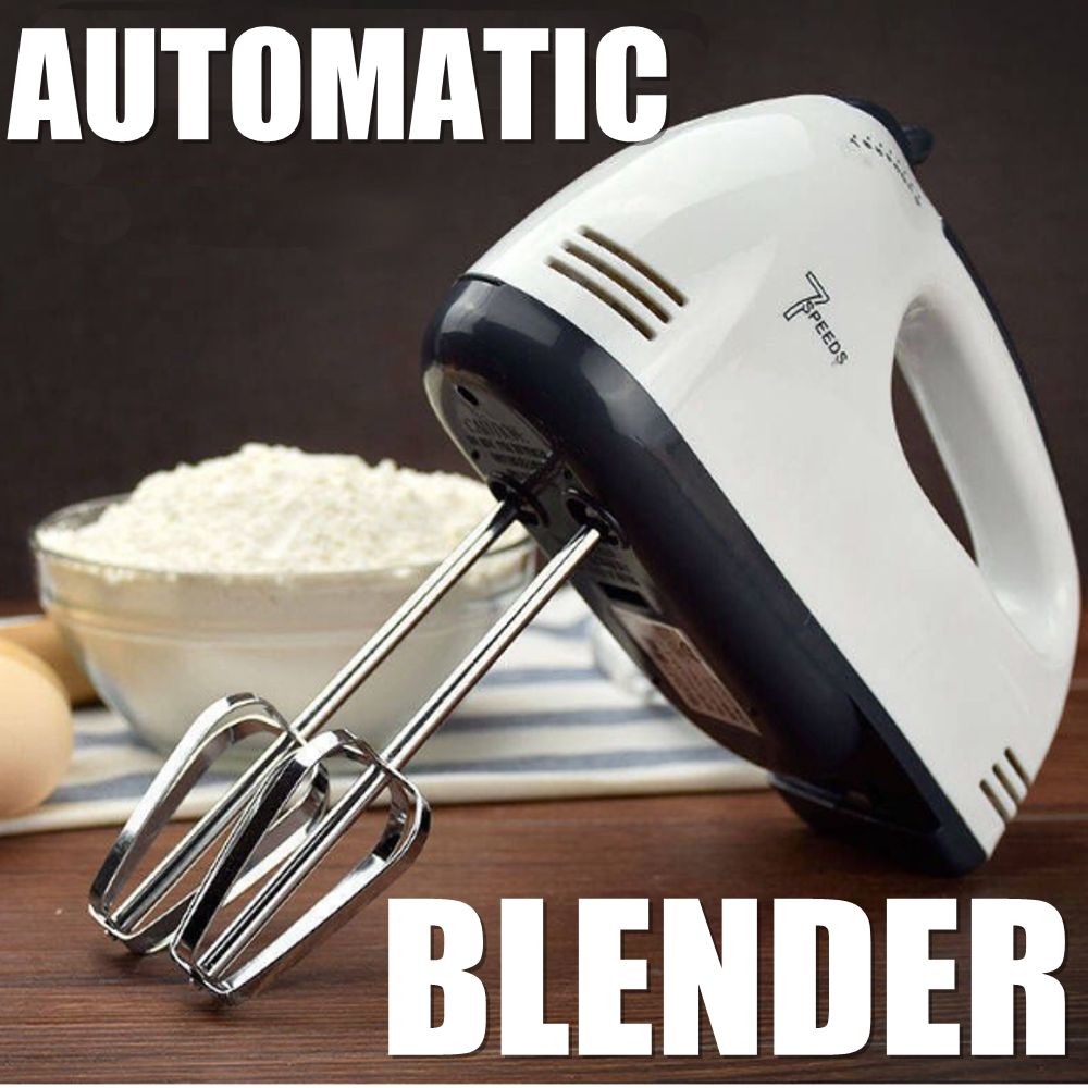 120W 1.7L 7 Speed Electric Food Mixer Table Stand Cake Dough Mixer Handheld Egg Beater Blender Baking Whipping Cream Machine
