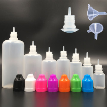 200PCS X 3ML-120ML Plastic Squeezable Dropper Bottles LDPE Empty E Liquid Juice Oil Eye Jars Containers with Caps Dropper Tips