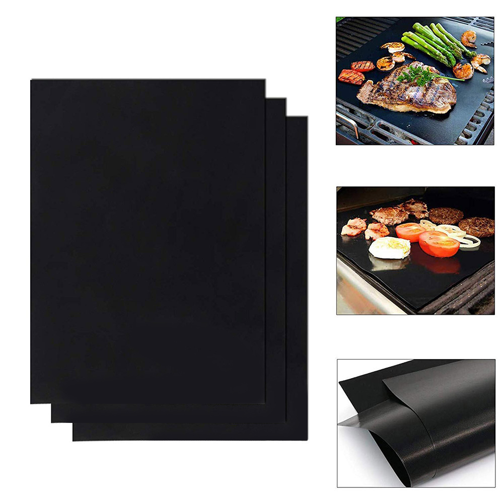 Outdoor Camping Picnic Non-stick BBQ Grill Mat Multi-functional Practical Convenient Reusable Barbecue Oven Baking Pad