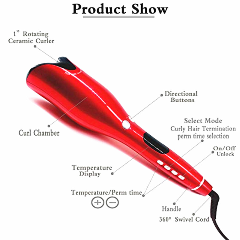 Hair Curler Ceramic Curling Irons Hair Professional Crimping Hair Iron Curler Curling Wand Hair Tools Waver Tongs Curler Top