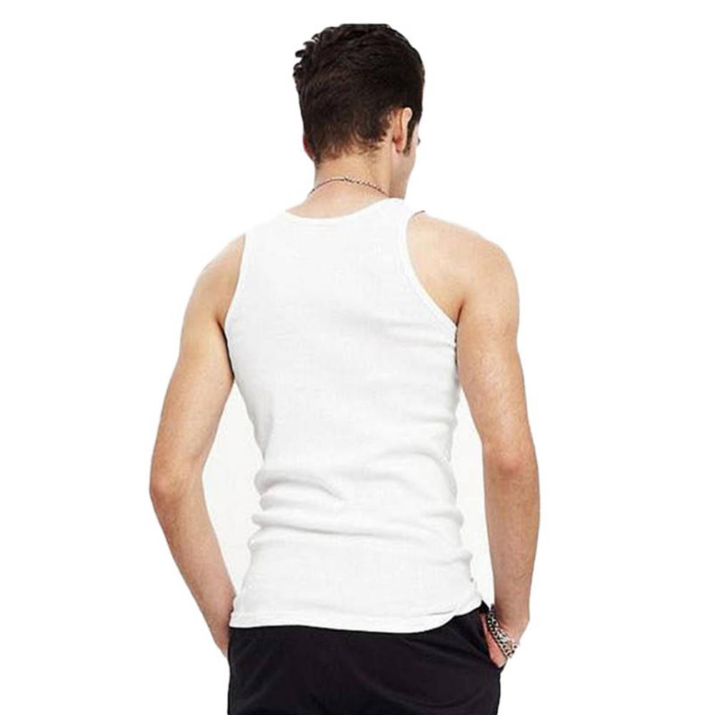 Men's Tank Tops Vest Undershirt Sleeveless Gym Fitness Casual Summer Casual V-neck Solid Color Vest Black White Gray Tank Tops