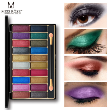 MISS ROSE 20 Colors Matte Pearl Eye Shadow Palette Makeup Beauty Cosmetic Long-Lasting sombras de ojos Maquiagem TSLM2