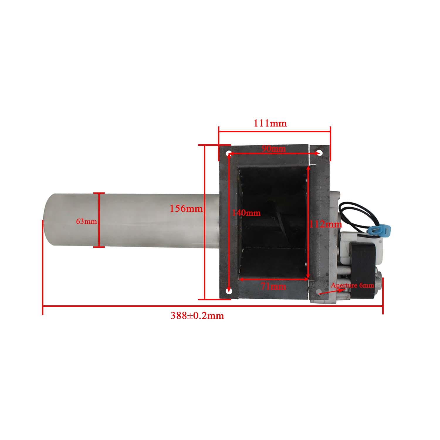 Bios mass wood pellet auger conversion kit with pellet stove auger motor 2 rpm with motor 220v 25w
