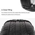 4/8pcs Winter Car Tire Snow Chains Tire Chain Adjustable Anti-skid Safety Double Snap Skid Wheel TPU Chains For Truck Bus Lorry