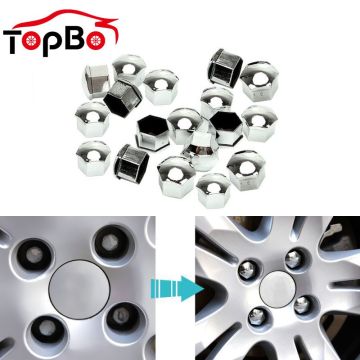 Hot 20Pcs Car Wheel Nut Caps 17 19 21mm Wheel Lug Bolt Center Nut Covers Caps Anti-Rust Hub Screw Protector Car Accessories