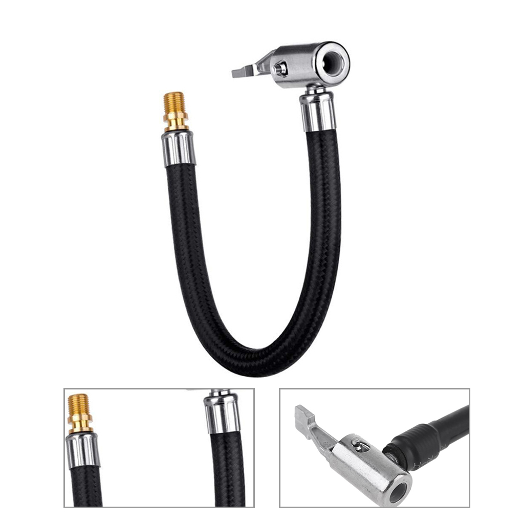 10/20/40/60cm Air Pump Extension Hose Vehicle Air Pump Extension Tube Motorcycle Tire Inflator Hose Connection Quick Inflation