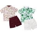 New 2PCS Toddler Kid Baby Boy Gentleman Shirt Top+Pants Shorts Clothes Outfit Set