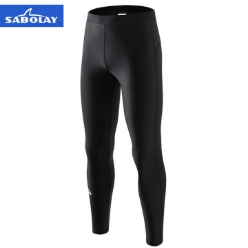 SABOLAY Men Lycra Surf Diving High Elastic Black Tight Long Pants Breathable Rashguards Swimsuit Sunscreen Swimming Rash Guard