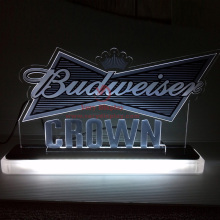 Budweiser bar light display