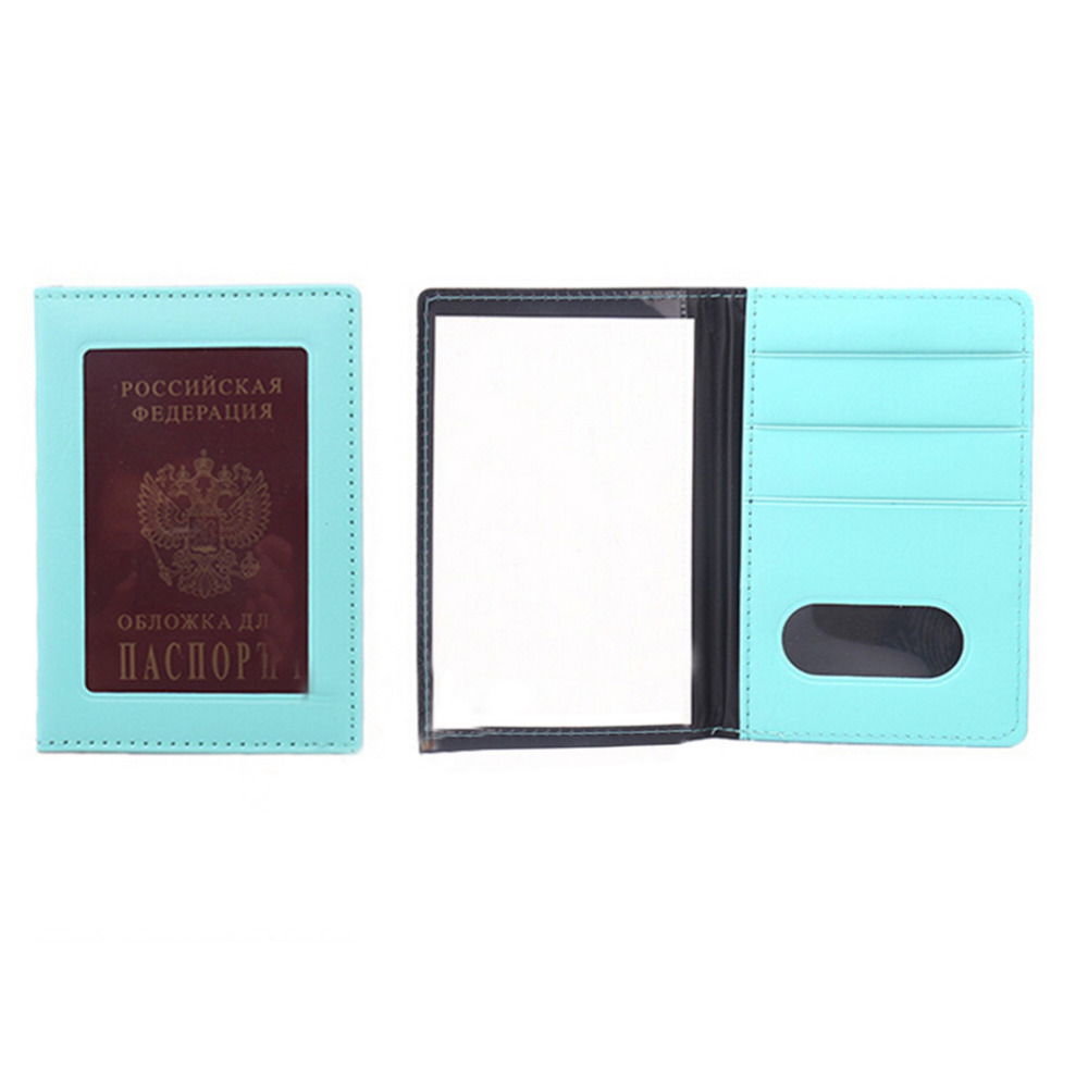 Clear Card ID Note Holder Case Transparent Russia Passport Cover for Travelling passport bags Business Case