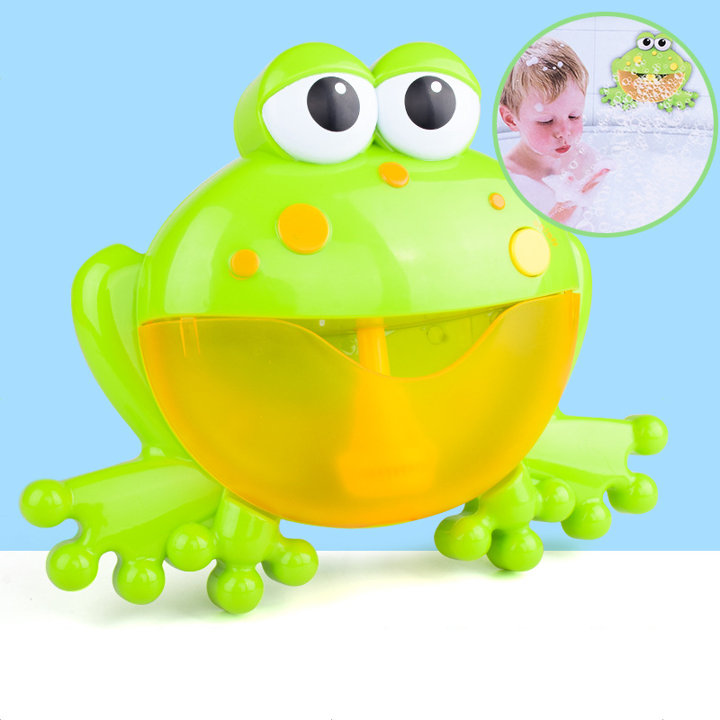 Music Frog Bubble Maker Automated Spout Bubble Machine Kids Fun Bathing Gift Baby Bathroom Toy For Children Outdoor Fun & Sports
