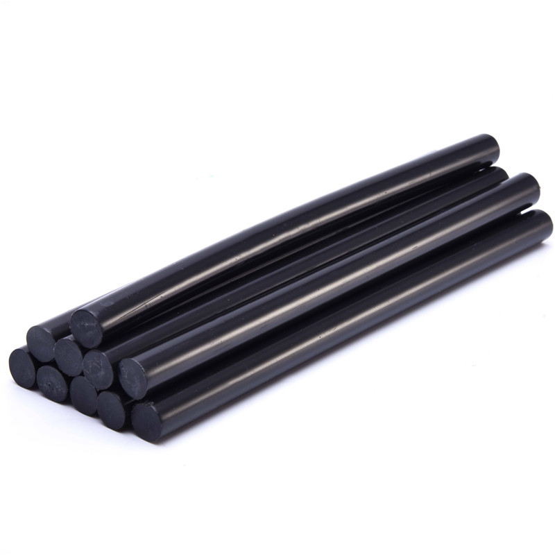 10pcs/lot 11mmx190mm Black DIY Hot Melt Glue Sticks For Hot Melt Gun Car Audio Craft General Purpose
