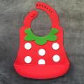 Waterproof silicone baby bibs belly pockets