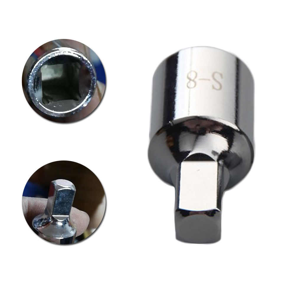 8mm Auto Car Square Oil Sump Drain Plug Key Tool Remover Fits For Renault Citroen Peugeot Car Accessories Dropshipping
