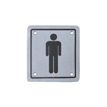 Customized Stainless Steel Toilet Sign