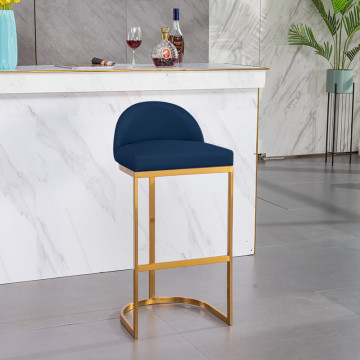 Nordic Bar Chair Modern Minimalist Gold/Silver High The Bar Chair Living Room Furniture Home Backrest Stool