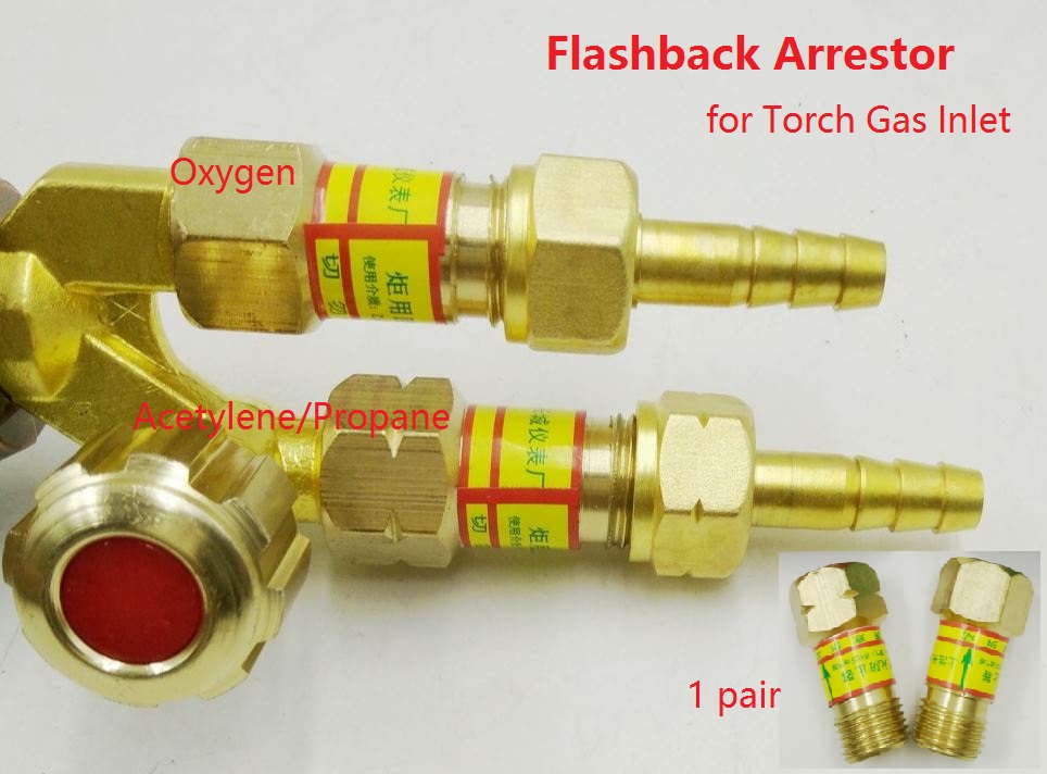 Flashback Arrestor Oxygen Aceylene Propane Gas M16x1.5mm Torch Mount Flame Buster Safe Vavle