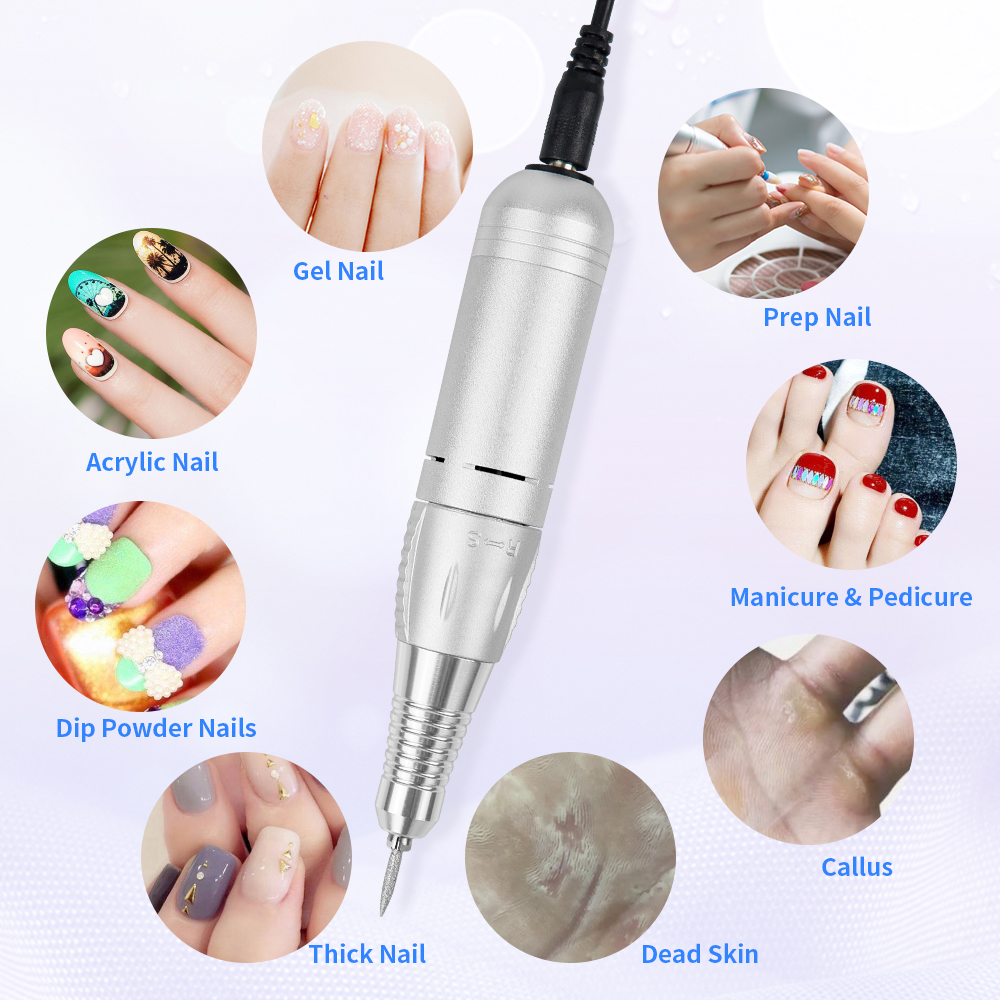 35000RPM Pro Electric Nail Drill Machine Set With portable speed controller For Manicure Remove Nail Polish Gel Nail Art Tools