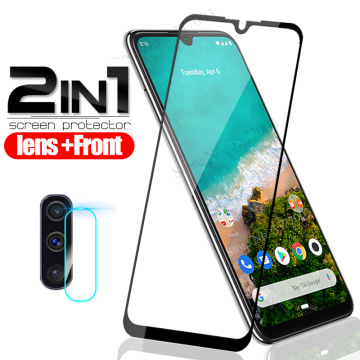 2 in 1 mia3 protective Glass For xiaomi mi a3 Camera Lens Glass on xaomi xiomi mi a3 a 3 3a tempered glas screen protector Film