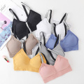 VEQKING Women Bling Strap Sport Bras Seamless Padded Fitness Workout Sport Bras Top Breathable Running Gym Crop Top Yoga Top