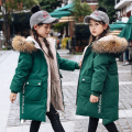 2020 Autumn Winter Slim Long Duck Down Thick Cotton Coat