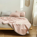 Modal fabric summer cool quilted baby cover blanket single double simple solid color ice silk bed cover machine washable