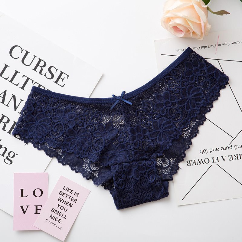 Sexy Lace Panties Women Fashion Cozy Lingerie Tempting Briefs High Quality Women's Underpant Low Waist Intimates Underwear