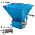 Grain Grinder 2019 Newest 3-Roller Malt Mills for Home Brewing Food Grade Stainless Steel 3 Rollers Mill Powerful Barley Crusher