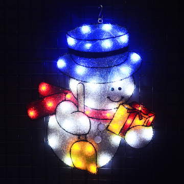 2D xmas snowman motif light - 20.5 in. Tall 24V christmas tree decoration outdoor holiday festival light navidad 2018