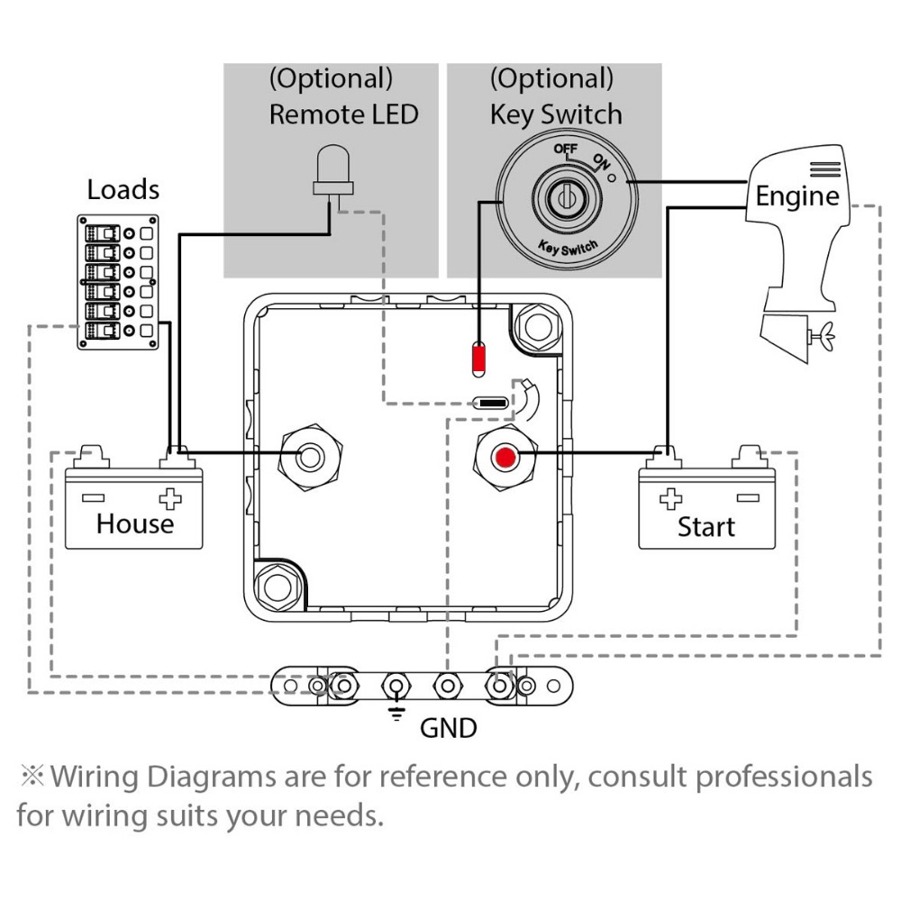 Voltage Sensitive Relay VSR module 12V 125Amp-Automatic charing relay help avoid dead battery Waterproof