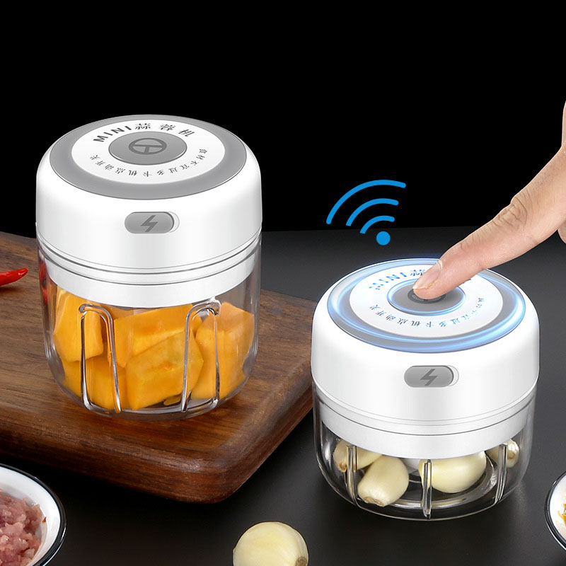 Electric Garlic Masher Durable Mini Crusher Chopper USB Charging For Crushed Garlic Crushed Ginger Crushed Fresh Chili Kitchen