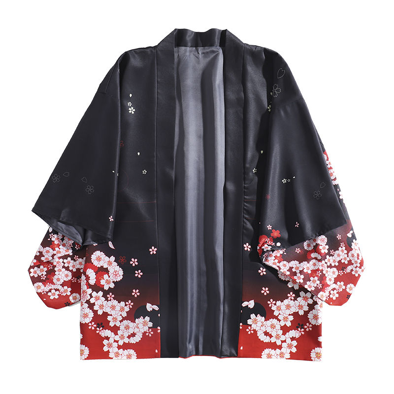 Classic Anime Cosplay Costume Japanese Women Kimono Top Loose Print Yukata Haori Clothing Vintage Shirt Summer Cardigan Blouse