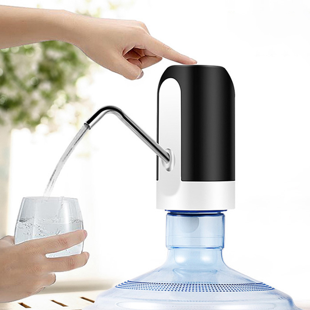 Portable Electronic Water Bottle Pump Wireless USB Charged Electric Water Dispenser Pump Home Office Hand Press Water Pumps