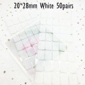 White 20x28mm 50Pair