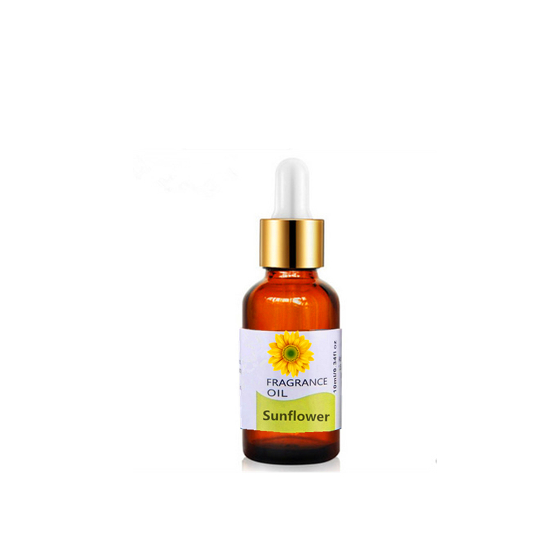 10ML Pure Sunflower Essential Oils Aroma Diffuser Tea Tree Jasmine Rosemary Ylang Basil Tulips Oil