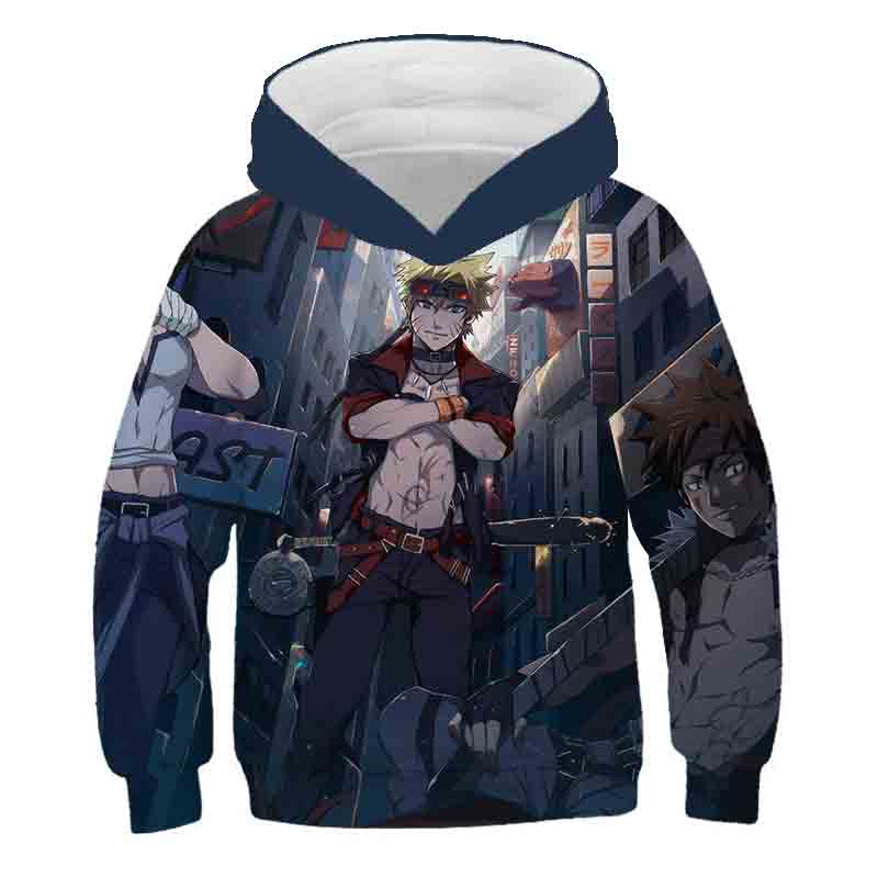 2020 Naruto Sasuke Boys Girls anime 3D Clothes harajuku Sweatshirts For Boys Girls Hoodies Children Cartoon Hooded Sweatshirts