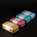 Solid Color Tea Container Portable Cookie Sugar Case Jewelry Packing Box Tea Jar Kitchen Storage Box Multi-Use Metal Food Cans