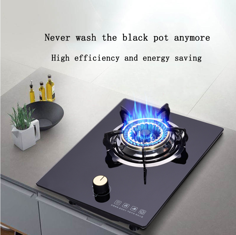 Home Built-in Dual-purpose Gas Stove Pulse Electronic Ignition Liquefied Petroleum Gas Stove 3800w Power Natural Gas Stove LP